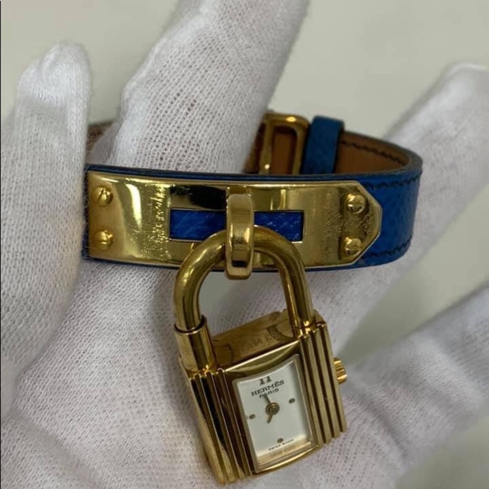 Authentic Hermes Kelly watch  in Blue